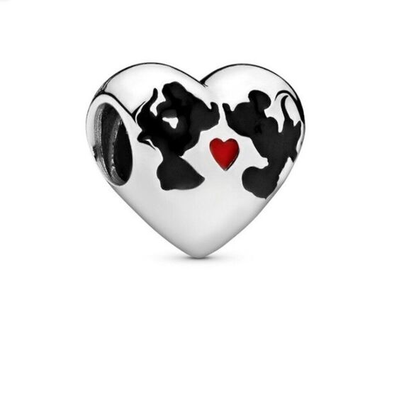 Pandora Disney Minnie Mouse & Mickey Mouse Kiss - Picture 1 of 5